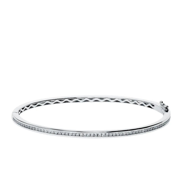 White Gold Tennis Bracelets in 10K (0.59tcw) - cushionblue