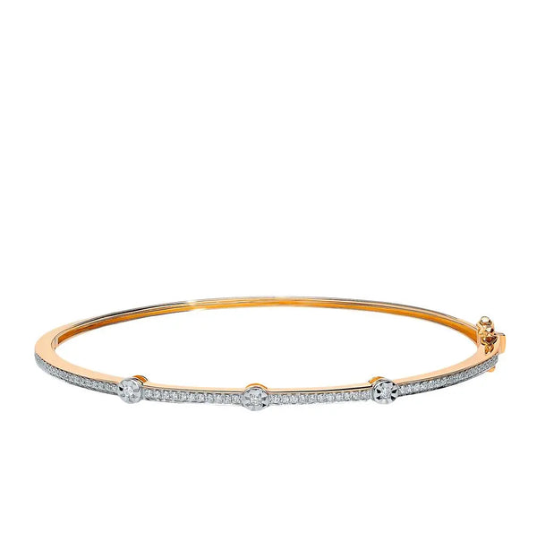 Rose Gold Tennis Bracelets in 10K (0.30tcw) - cushionblue