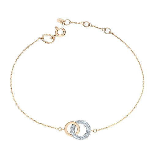 Rose Gold Tennis Bracelets in 10K (0.08tcw) - cushionblue