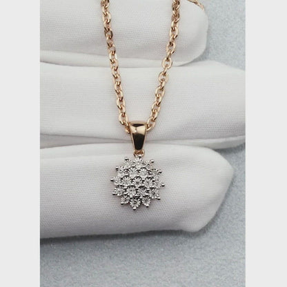 Diamonds With Rose Gold pendant necklace