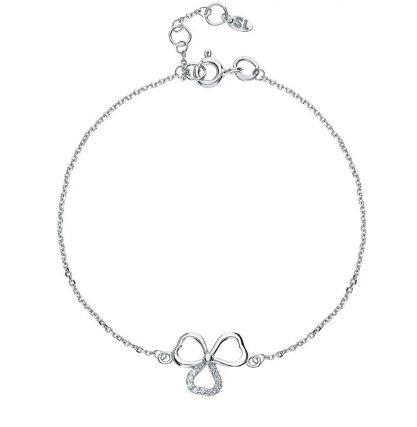 White Gold Tennis Bracelets in 10K (0.04tcw) - cushionblue