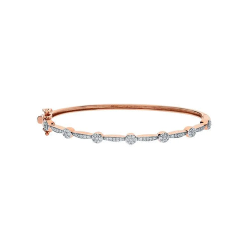 Rose Gold Tennis Bracelets in 10K (0.32tcw) - cushionblue