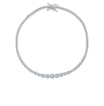 White Gold Tennis Bracelets in 10K (0.98tcw) - cushionblue